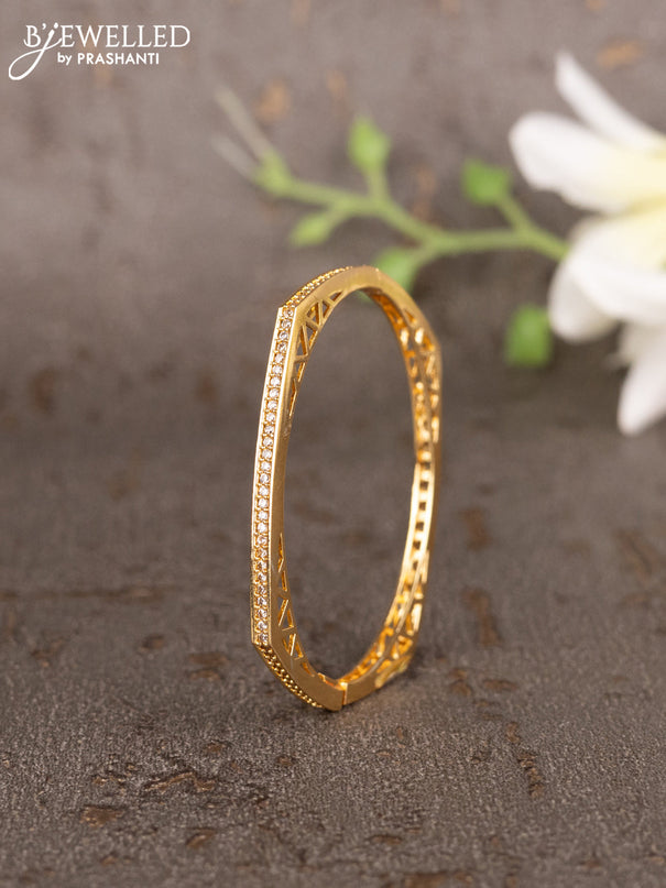 Bracelets with cz stones in gold finish