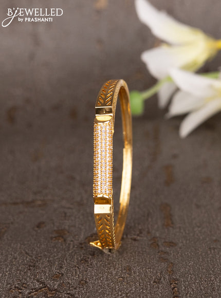 Bracelets with cz stones in gold finish
