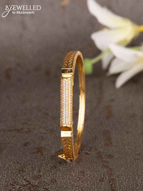 Bracelets with cz stones in gold finish