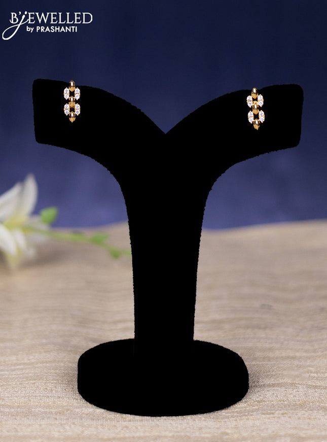 Zircon haram with cz stones in gold finish