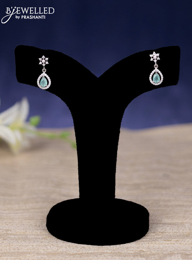 Zircon haram with mint green and cz stones