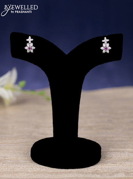 Zircon haram floral design with ruby and cz stones