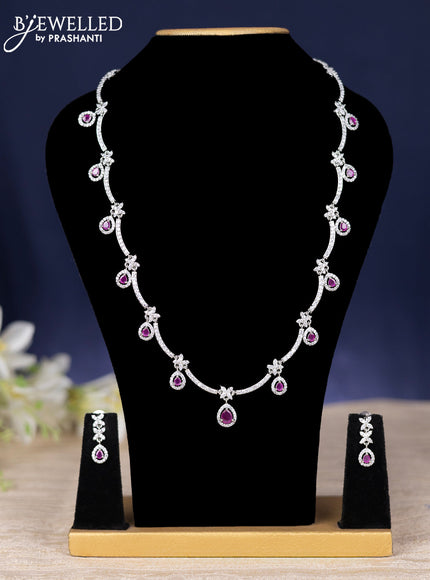 Zircon haram with ruby and cz stones