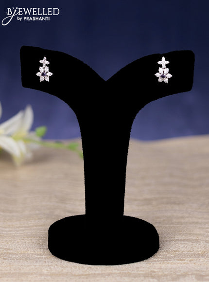 Zircon haram floral design with violet and cz stones