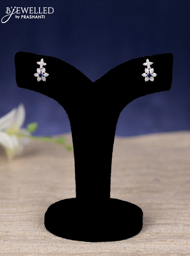 Zircon haram floral design with sapphire and cz stones