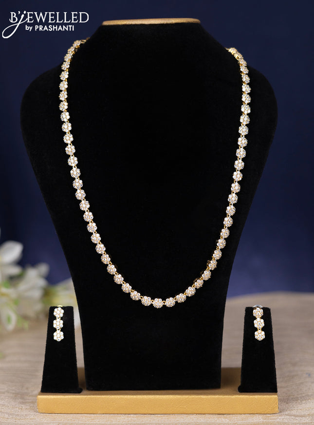 Zircon haram with cz stones in gold finish