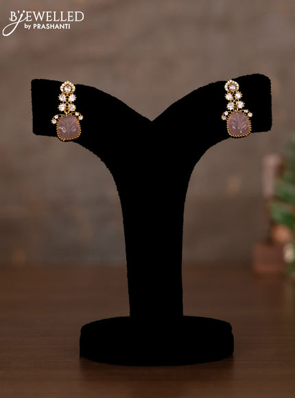 Necklace with multicolour and kundan stones in victorian finish