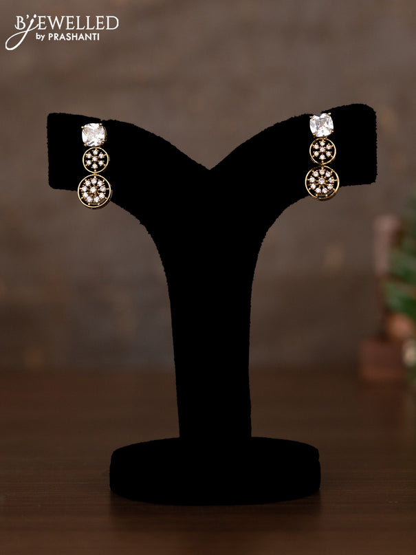 Necklace with cz stones in victorian finish
