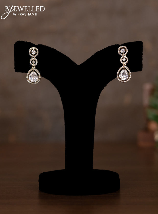 Necklace with cz stones in victorian finish
