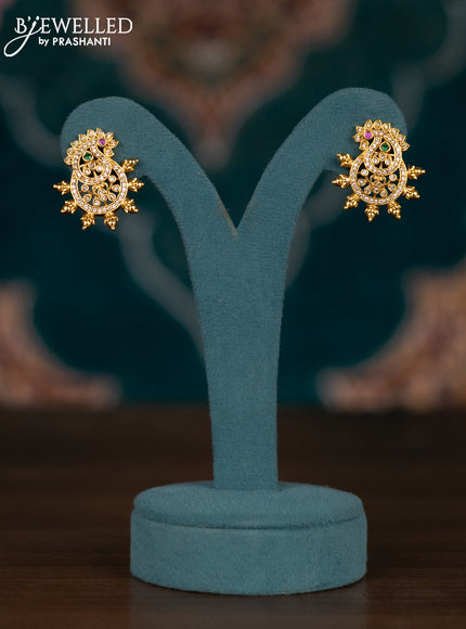 Pearl double layer haram manga pattern with kemp and cz stones
