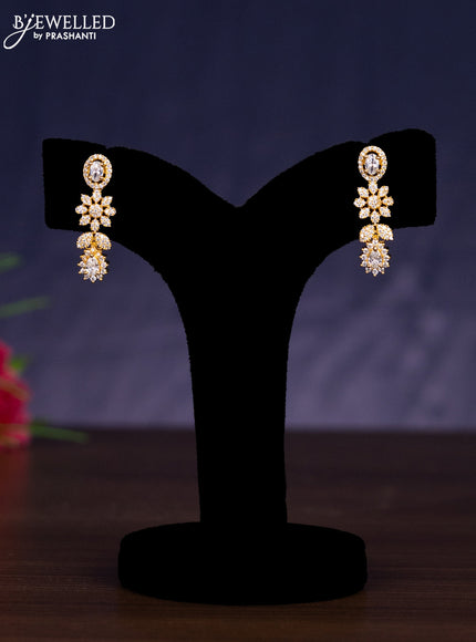 Zircon haram with cz stones in gold finish