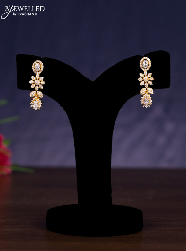 Zircon haram with cz stones in gold finish
