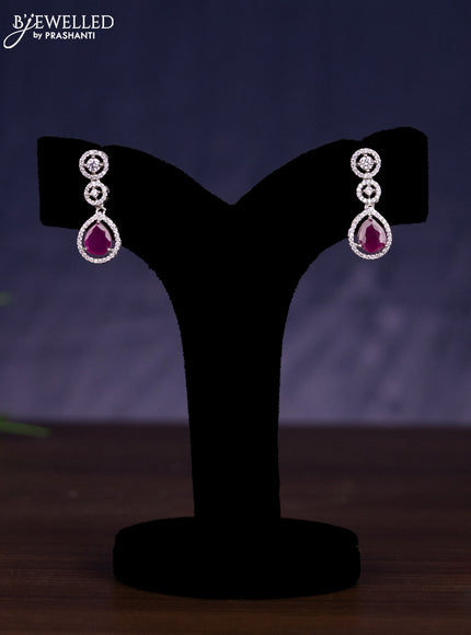 Zircon haram with ruby and cz stones