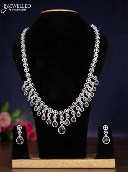 Zircon haram with violet and cz stones