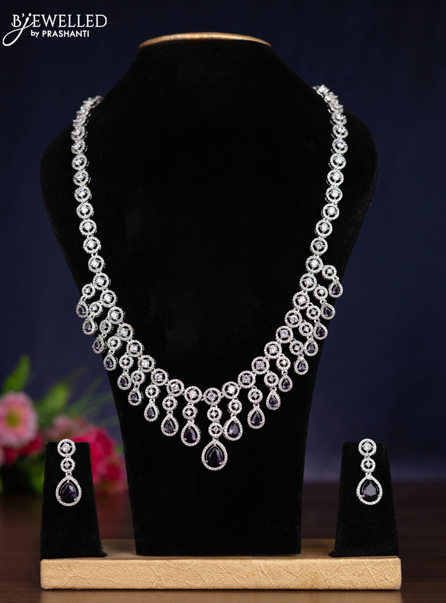 Zircon haram with violet and cz stones