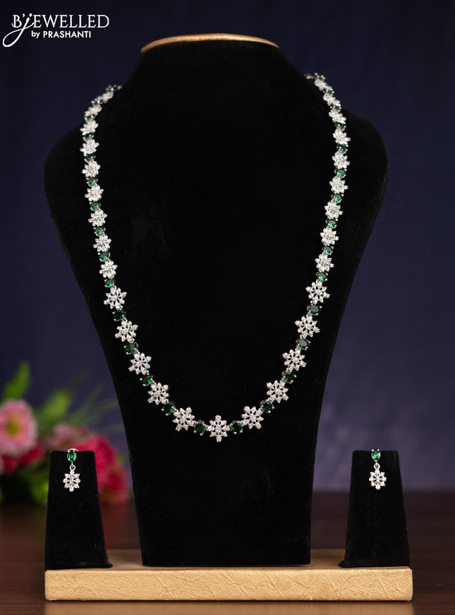 Zircon haram with emerald and cz stones
