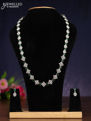 Zircon haram with emerald and cz stones