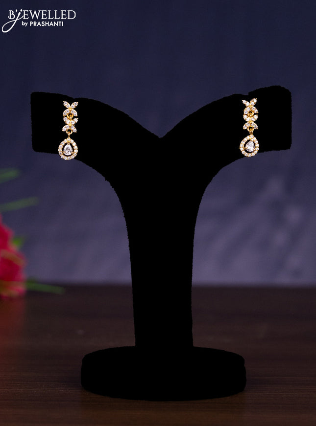 Zircon haram with cz stones in gold finish