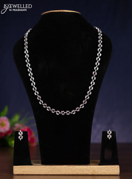 Zircon haram with baby pink and cz stones