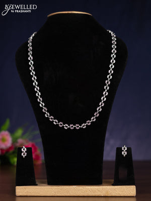 Zircon haram with baby pink and cz stones