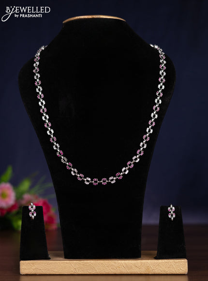 Zircon haram with ruby and cz stones