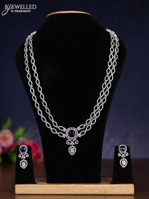 Zircon double layer haram with violet and cz stones