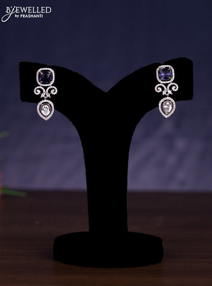Zircon double layer haram with violet and cz stones