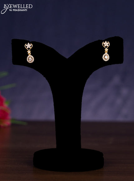 Zircon haram with cz stones in gold finish