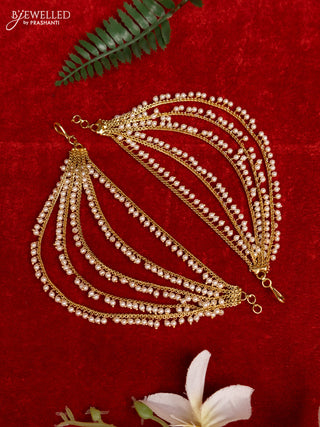 Antique triple layer with pearl hangings