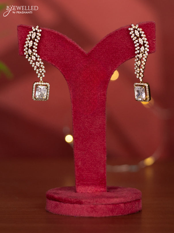 Necklace with cz stones in victorian finish