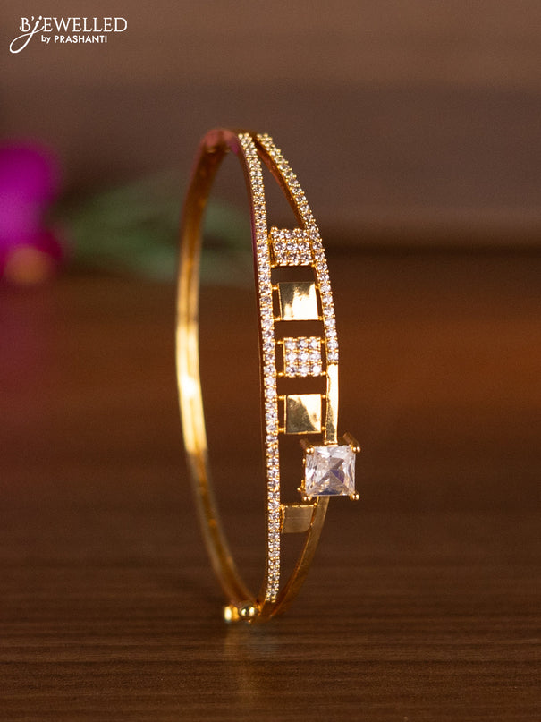 Bracelets with cz stones in gold finish