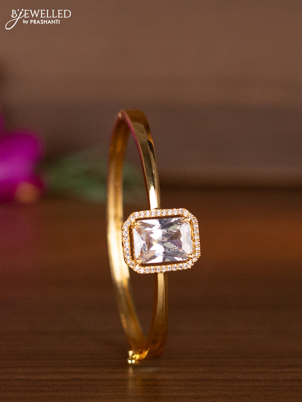 Bracelets with cz stones in gold finish