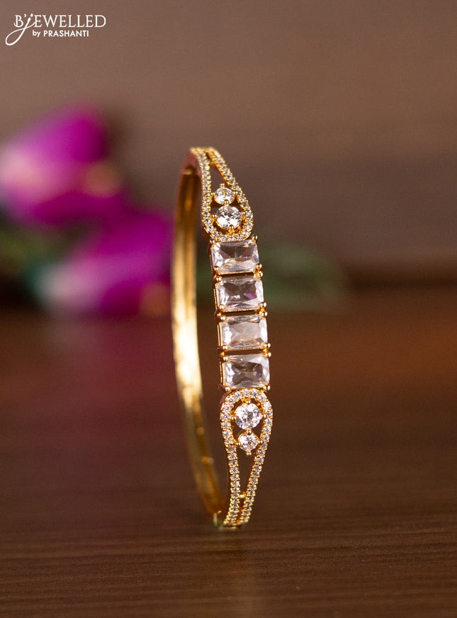 Bracelets with cz stones in gold finish