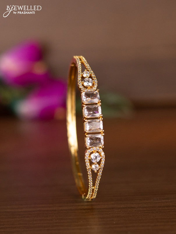 Bracelets with cz stones in gold finish