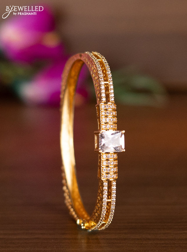 Bracelets with cz stones in gold finish