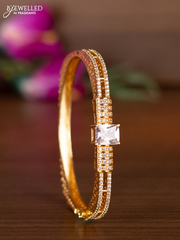 Bracelets with cz stones in gold finish