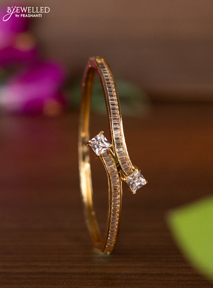 Bracelets with cz stones in gold finish