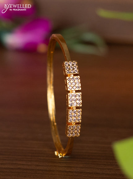 Bracelets with cz stones in gold finish