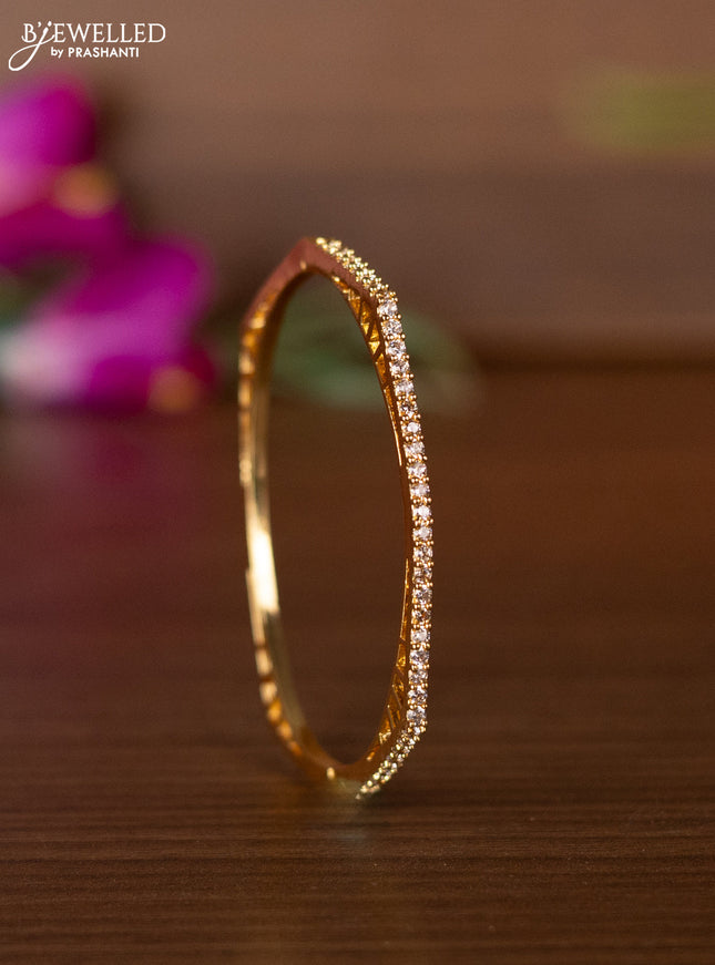 Bracelets with cz stones in gold finish