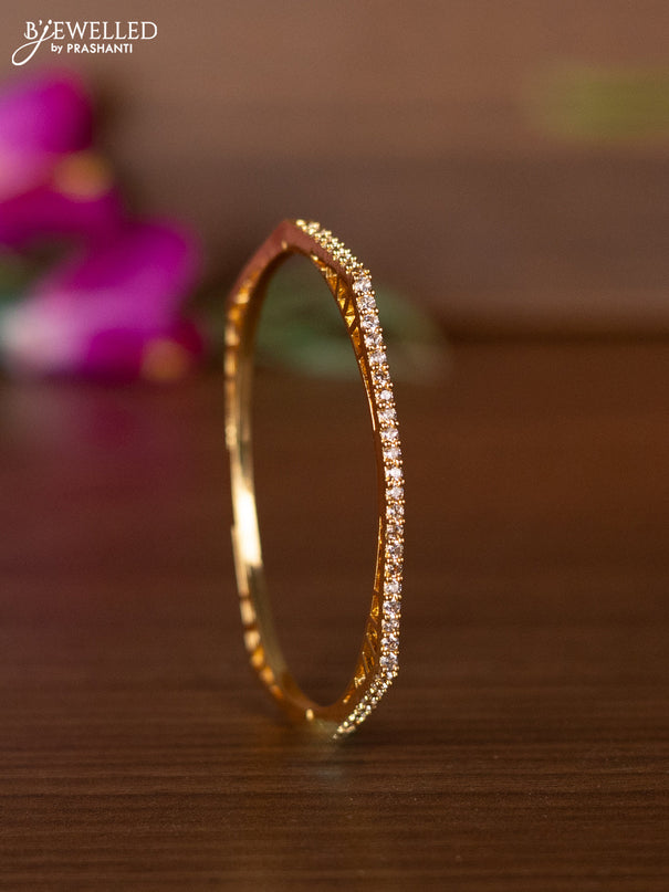 Bracelets with cz stones in gold finish