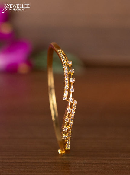 Bracelets with cz stones in gold finish