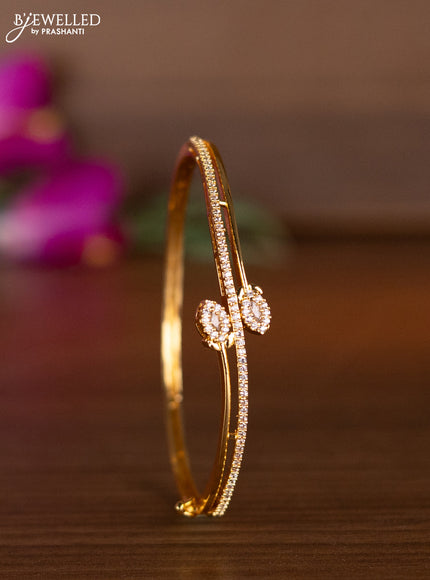 Bracelets with cz stones in gold finish