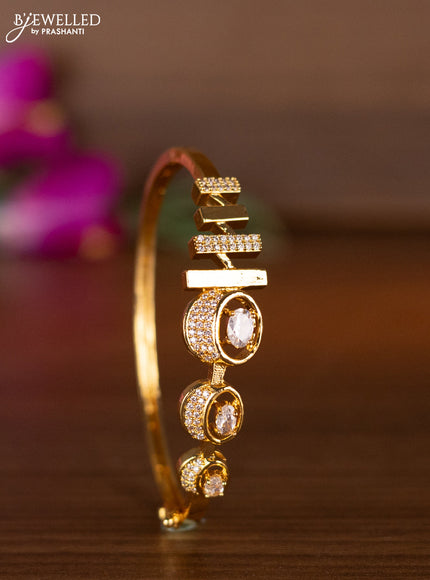 Bracelets with cz stones in gold finish