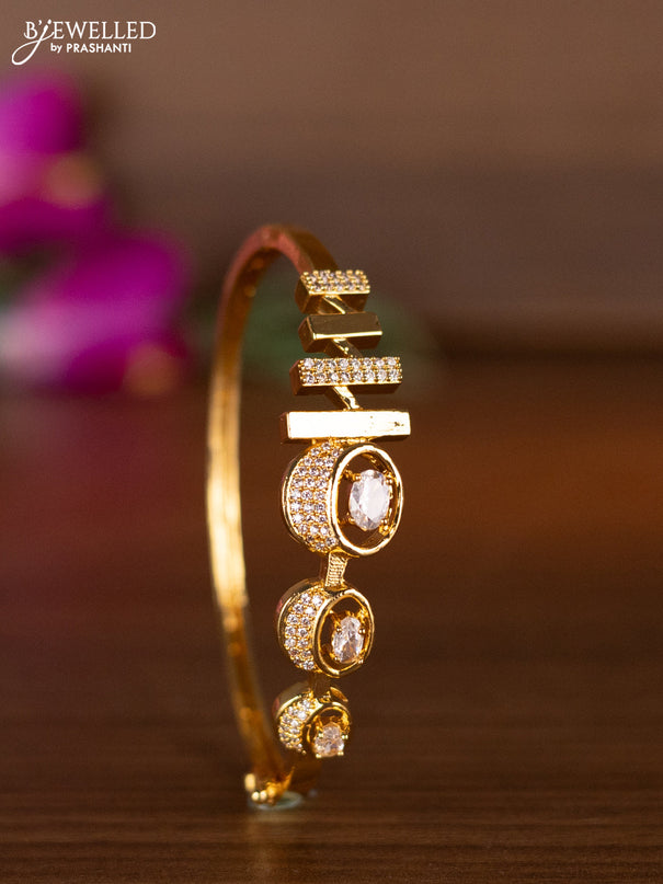 Bracelets with cz stones in gold finish