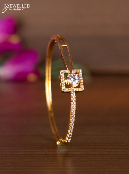 Bracelets with cz stones in gold finish
