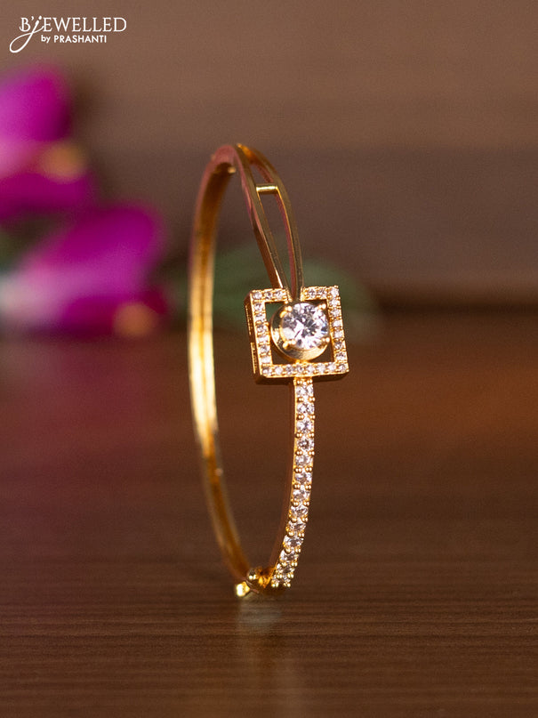 Bracelets with cz stones in gold finish