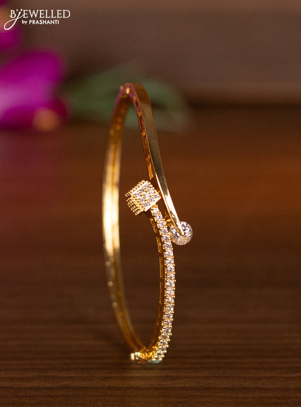 Bracelets with cz stones in gold finish