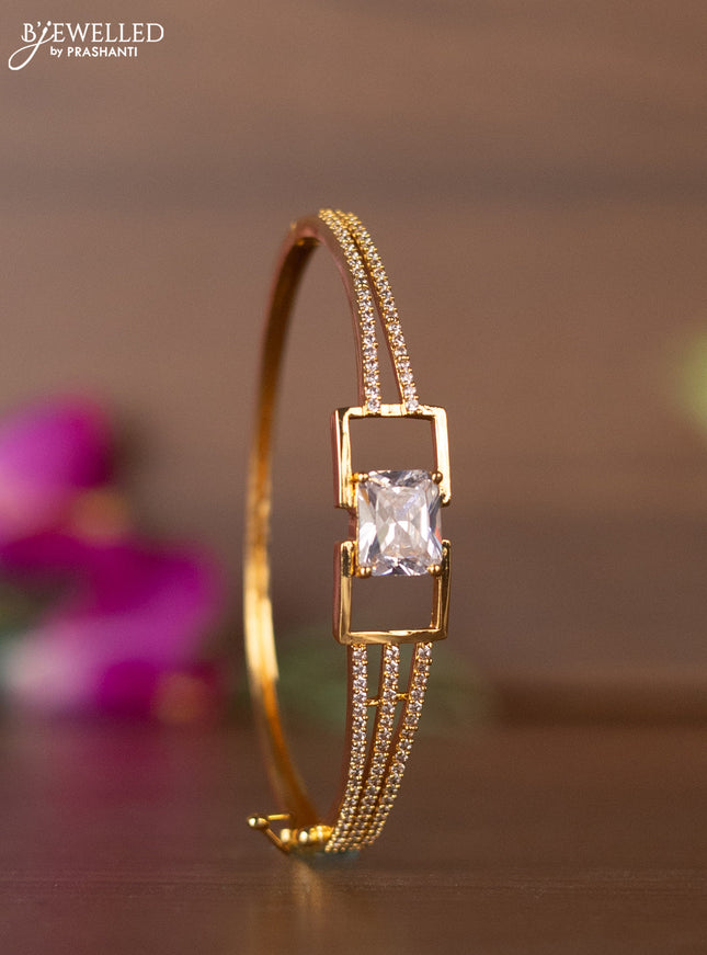 Bracelets with cz stones in gold finish