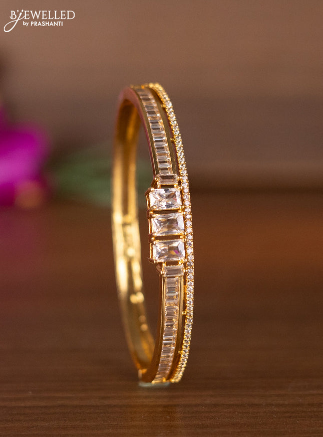 Bracelets with cz stones in gold finish