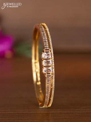 Bracelets with cz stones in gold finish